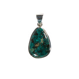 Zilveren hanger dioptaas | druppel 2,3 x 1,5 cm Zilveren hanger dioptaas | druppel 2,3 x 1,5 cm