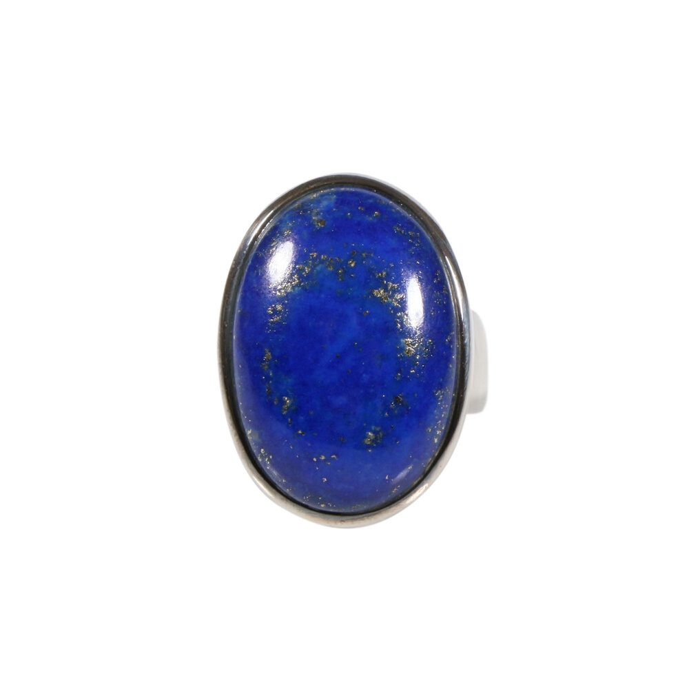 Zilveren ring lapis lazuli maat 17 | ovaal 2,2 x 1,5 cm Zilveren ring lapis lazuli maat 17 | ovaal 2,2 x 1,5 cm