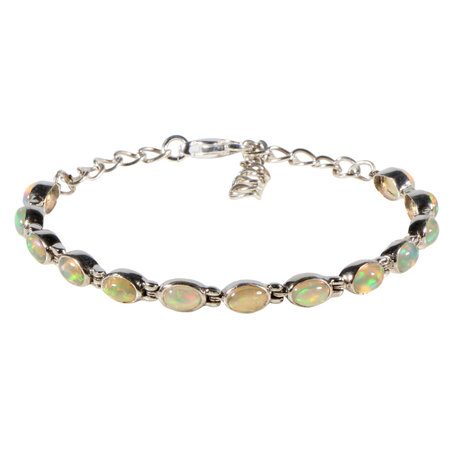 Zilveren armband opaal (edel) | ovaal 5 x 4 mm Zilveren armband opaal (edel) | ovaal 5 x 4 mm