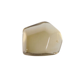Citrien met rookkwarts (smoky citrien) steen getrommeld 5 - 10 gram Citrien met rookkwarts (smoky citrien) steen getrommeld 5 - 10 gram