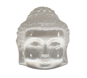 Seleniet boeddha hoofd 7 x 7 x 6,5 cm Seleniet boeddha hoofd 7 x 7 x 6,5 cm