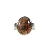 Zilveren ring sjamaankwarts maat 18 | ovaal 1,6 x 1,3 cm Zilveren ring sjamaankwarts maat 18 | ovaal 1,6 x 1,3 cm