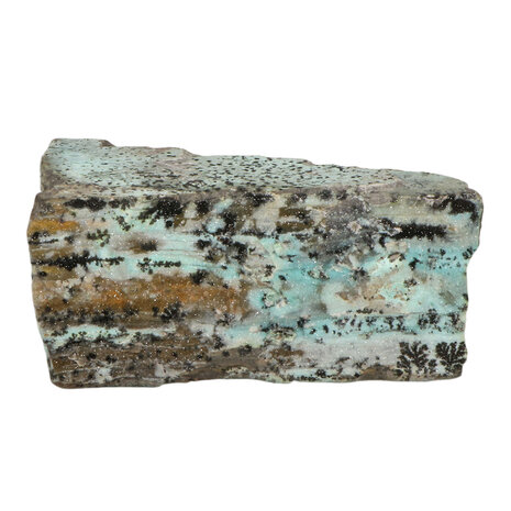 Chrysocolla (drusy) cluster met dendrieten 15,5 x 9 x 6 cm | 1304 gram Chrysocolla (drusy) cluster met dendrieten 15,5 x 9 x 6 cm | 1304 gram