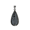 Zilveren hanger agaat (spook) | druppel 3,1 x 1,7 cm Zilveren hanger agaat (spook) | druppel 3,1 x 1,7 cm
