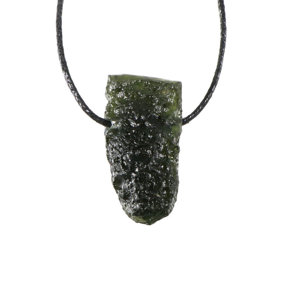 Moldaviet hanger ruw doorboord | 5,01 gram Moldaviet hanger ruw doorboord | 5,01 gram