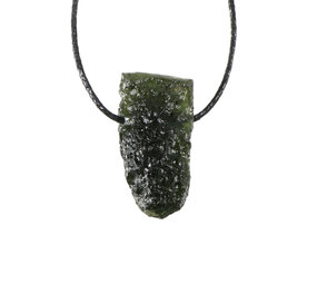 Moldaviet hanger ruw doorboord | 5,01 gram Moldaviet hanger ruw doorboord | 5,01 gram