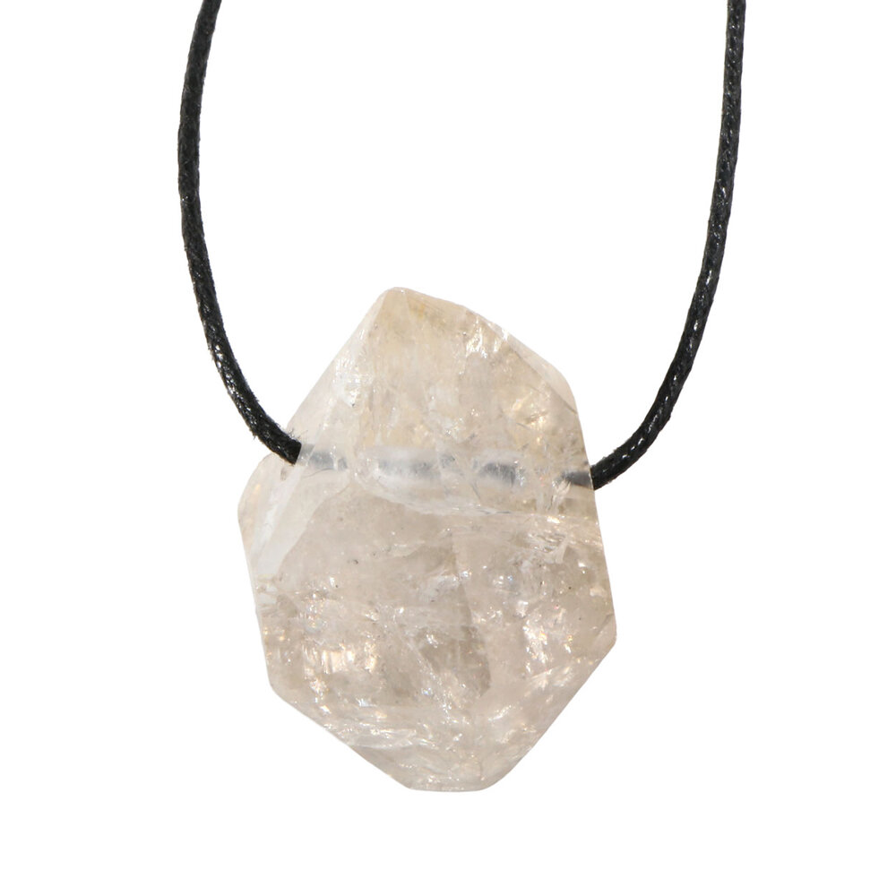 Herkimer diamant hanger doorboord