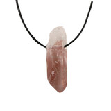 Lithiumkwarts hanger doorboord kristal