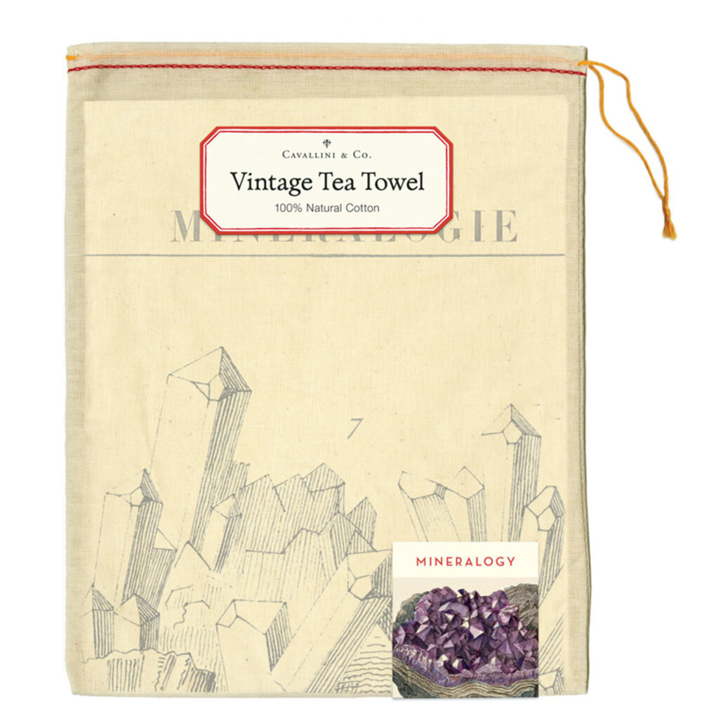 Theedoek "Minéralogie"