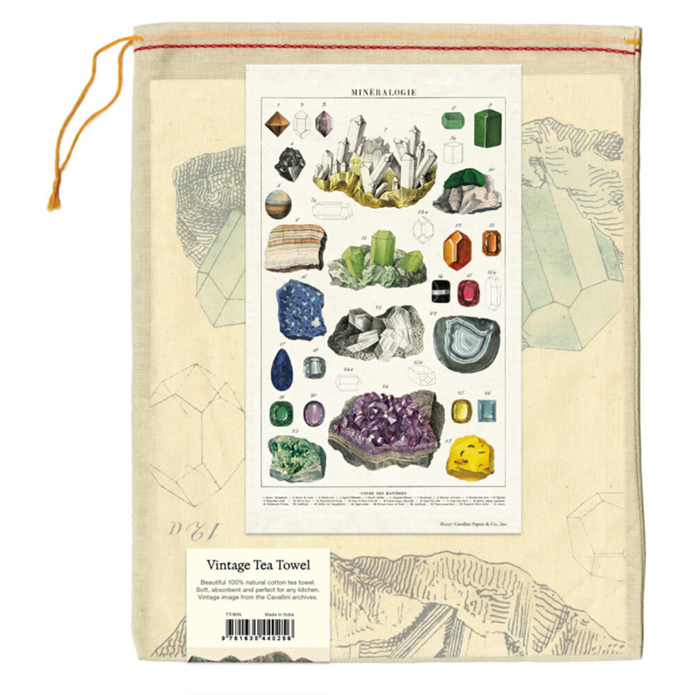 Theedoek "Minéralogie"