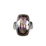 Zilveren ring ametrien maat 18 | rechthoek facet 1,9 x 1,1 cm Zilveren ring ametrien maat 18 | rechthoek facet 1,9 x 1,1 cm
