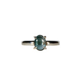Zilveren ring indigoliet (blauwe toermalijn) maat 17 | ovaal gezet 8 x 6 mm Zilveren ring indigoliet (blauwe toermalijn) maat 17 | ovaal gezet 8 x 6 mm