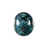 Zilveren ring turkoois maat 18 1/4 | ovaal 2,3 x 1,9 cm Zilveren ring turkoois maat 18 1/4 | ovaal 2,3 x 1,9 cm