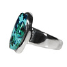 Zilveren ring chrysocolla met azuriet maat 17 1/2 | ovaal 1,8 x 1,1 cm Zilveren ring chrysocolla met azuriet maat 17 1/2 | ovaal 1,8 x 1,1 cm