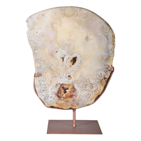 Amethist (roze) op standaard 28 x 24 x 2,5 cm | 4029 gram Amethist (roze) op standaard 28 x 24 x 2,5 cm | 4029 gram