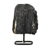 Toermalijn (zwart) ruw op standaard 16 x 11,5 x 9 cm | 3133 gram Toermalijn (zwart) ruw op standaard 16 x 11,5 x 9 cm | 3133 gram