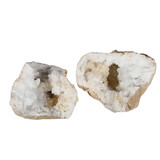 Bergkristal geode paar 22 x 20 x 15 cm | 7,07 kg