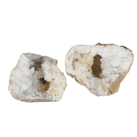 Bergkristal geode paar 22 x 20 x 15 cm | 7,07 kg Bergkristal geode paar 22 x 20 x 15 cm | 7,07 kg