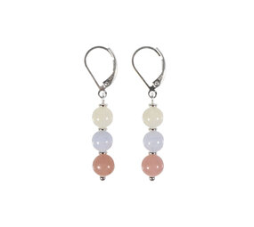 Zilveren oorbellen sterrenbeeld kreeft 6 mm