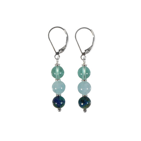 Zilveren oorbellen sterrenbeeld waterman 6 mm Zilveren oorbellen sterrenbeeld waterman 6 mm