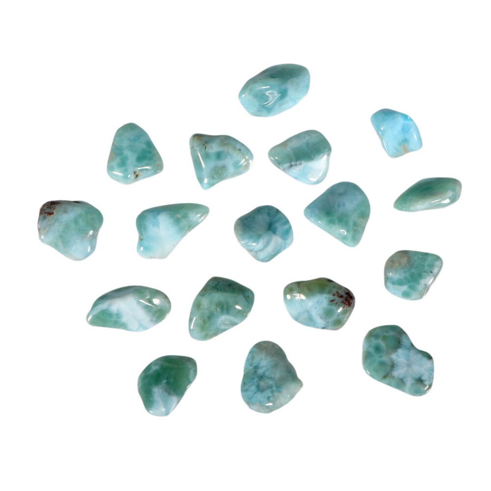Larimar steen getrommeld 1 - 2 gram