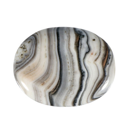 Calciet (zebra) steen plat gepolijst Calciet (zebra) steen plat gepolijst