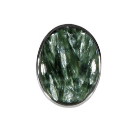 Zilveren ring serafiniet maat 19 (verstelbaar) | ovaal 2,9 x 2,2 cm Zilveren ring serafiniet maat 19 (verstelbaar) | ovaal 2,9 x 2,2 cm