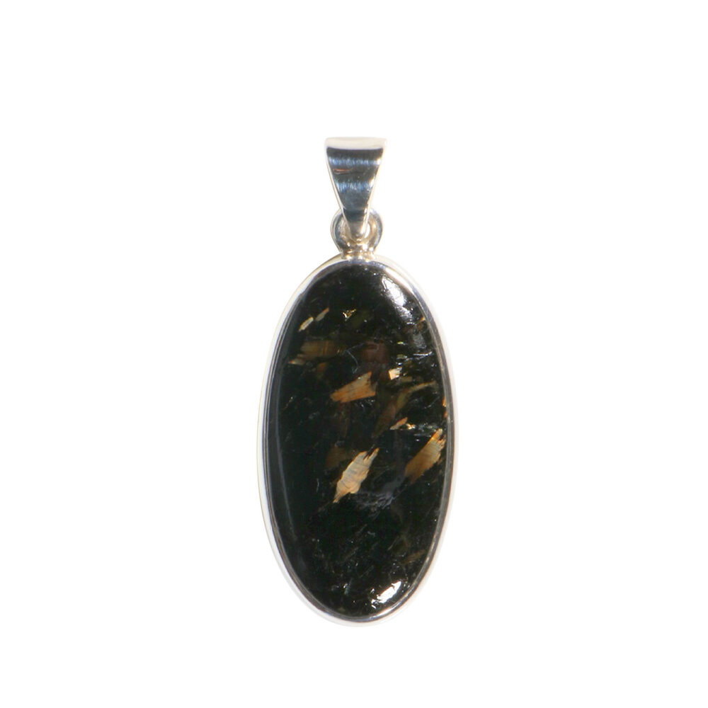 Zilveren hanger nuummiet | ovaal 3 x 1,5 cm Zilveren hanger nuummiet | ovaal 3 x 1,5 cm