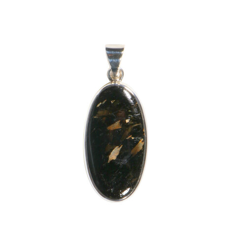 Zilveren hanger nuummiet | ovaal 3 x 1,5 cm Zilveren hanger nuummiet | ovaal 3 x 1,5 cm