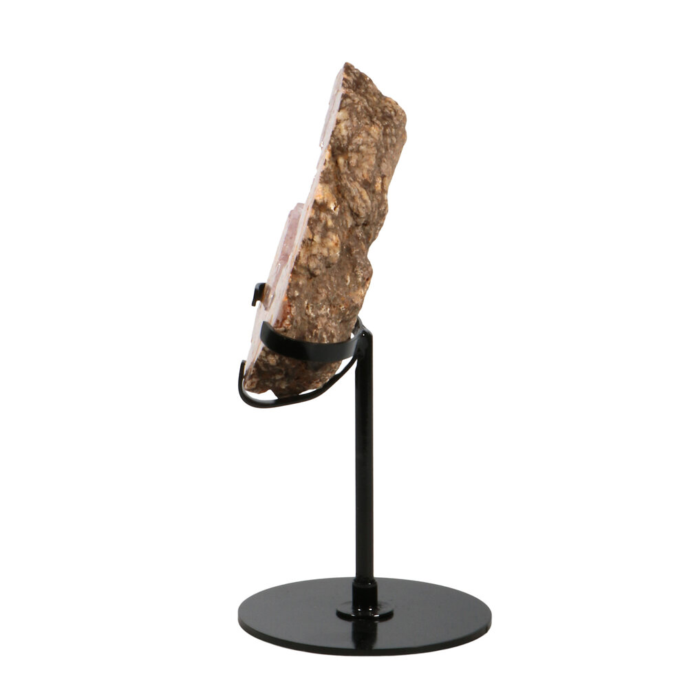 Amethist (roze) A-kwaliteit op standaard 10,5 x 7,5 x 2,5 cm | 405 gram Amethist (roze) A-kwaliteit op standaard 10,5 x 7,5 x 2,5 cm | 405 gram