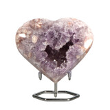 Amethist (roze) hart op standaard 13 x 11,5 x 4 cm | 818 gram Amethist (roze) hart op standaard 13 x 11,5 x 4 cm | 818 gram