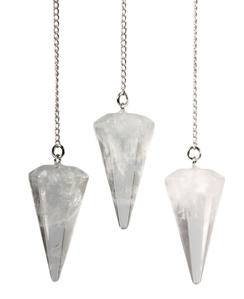 Bergkristal pendel facet klein Bergkristal pendel facet klein