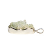 Zilveren hanger apofylliet (groen) | druppel ruw 3,8 x 2,7 cm Zilveren hanger apofylliet (groen) | druppel ruw 3,8 x 2,7 cm