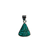 Zilveren hanger dioptaas | driehoek ruw 1,5 x 1,4 cm Zilveren hanger dioptaas | driehoek ruw 1,5 x 1,4 cm