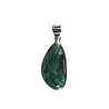 Zilveren hanger gem silica | 2,4 x 1,3 cm Zilveren hanger gem silica | 2,4 x 1,3 cm