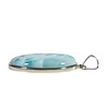 Zilveren hanger larimar | ovaal 3,7 x 2,6 cm Zilveren hanger larimar | ovaal 3,7 x 2,6 cm