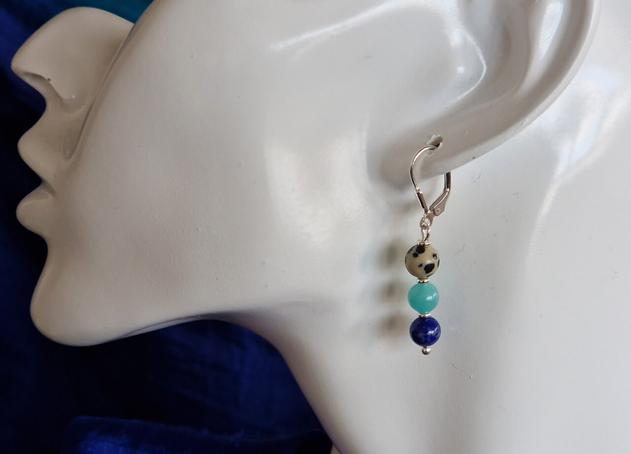 Zilveren oorbellen sterrenbeeld maagd 6 mm