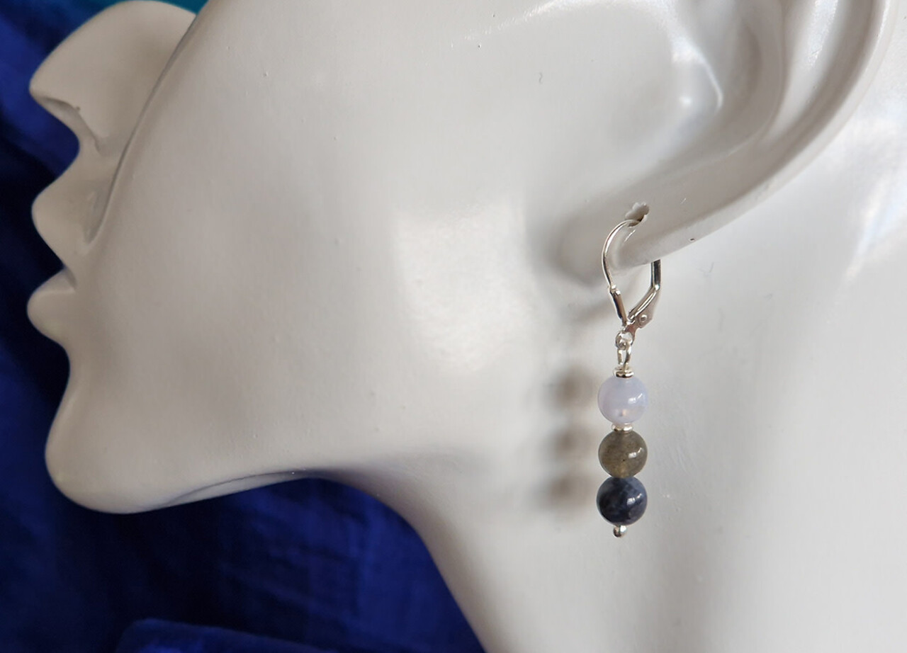 Zilveren oorbellen sterrenbeeld boogschutter 6 mm