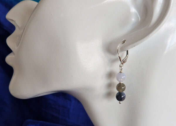 Zilveren oorbellen sterrenbeeld boogschutter 6 mm