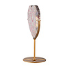 Toermalijn (roze) met lepidoliet edelsteen hart 18 cm op standaard Toermalijn (roze) met lepidoliet edelsteen hart 18 cm op standaard