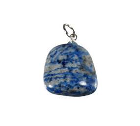 Lapis lazuli (Inca) hanger met zilveren oogje Lapis lazuli (Inca) hanger met zilveren oogje