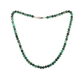Smaragd ketting 6 mm kralen Smaragd ketting 6 mm kralen