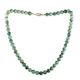 Smaragd ketting 8 mm kralen Smaragd ketting 8 mm kralen