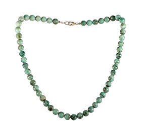 Smaragd ketting A-kwaliteit 8 mm kralen