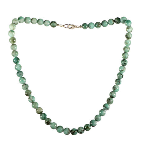 Smaragd ketting A-kwaliteit 8 mm kralen