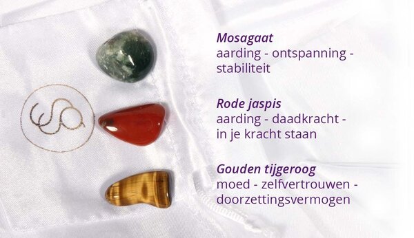 Zilveren hanger angst & fobieën 6 mm kralen