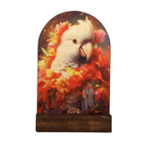 Altaartje "Positieve energie & Levensvreugde" kaketoe met edelstenen