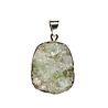 Zilveren hanger apofylliet (groen) | freeform ruw 3,1 x 2,5 cm Zilveren hanger apofylliet (groen) | freeform ruw 3,1 x 2,5 cm