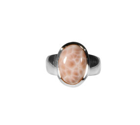 Zilveren ring natroliet maat 18 | ovaal 1,5 x 1 cm Zilveren ring natroliet maat 18 | ovaal 1,5 x 1 cm
