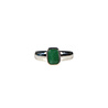 Zilveren ring smaragd maat 17 | rechthoek facet 0,8 x 0,5 cm Zilveren ring smaragd maat 17 | rechthoek facet 0,8 x 0,5 cm